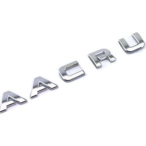Chrome Letters Aacru Badge Emblem Logo Decal Replace Fit for Acura MDX TSX RDX TL Rear Trunk Side