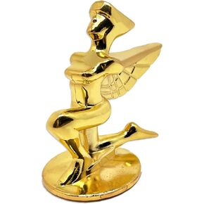 آلهة هود الحلي للسيارات شعار الملاك سيارة الجبهة بونيه حامل السيارات ملصقات معدنية عالمية 3D شعار شارة السيارات ملصق رمز زخرفة للشاحنات مركبة (آلهة الكروم)