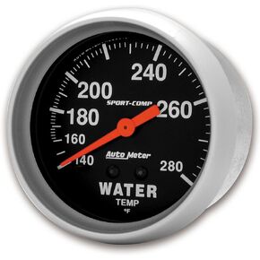 Auto Meter 3431 Sport-Comp Mechanical Water Temperature Gauge