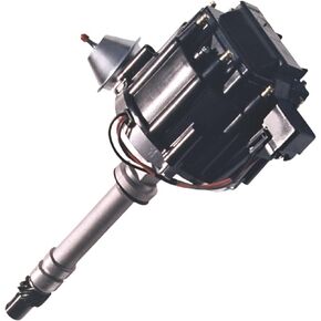 Proform 66941BK Vacuum Advance HEI Racing Distributor with Steel Gear and Black Cap for Chevy V8