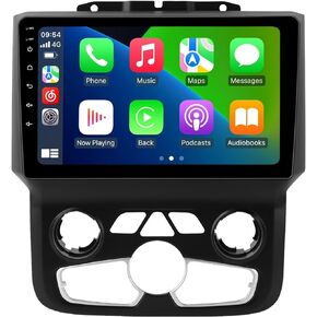 Andorid 13 8 Core 4+64GB راديو السيارة ستيريو لسيارة Dodge Ram 1500 2500 3500 2013-2019 استبدال ترقية وحدة رأس التيار المتردد التلقائي، 9 بوصات 1280x720 شاشة تعمل باللمس Car-Play/Android Auto، DSP/AM/FM/SWC/5G WiFi in Kuwait