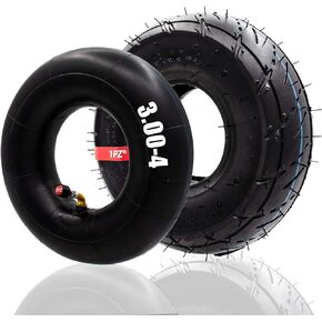 1PZ RE3-34W 3.00-4 (10"x3", 260x85) Tire & Inner Tube with TR87 Bent Valve Stem for Pocket Rocket E300 E325 eZip Scooter Mini Chopper Bike Go Kart Bladez Gas Electric Mobility