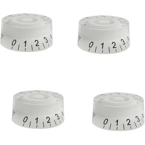 ROZILO 4pcs Volume Tone Electric Guitar Top Hat Knobs Speed Control Knobs fits LP Guitar (Amber)