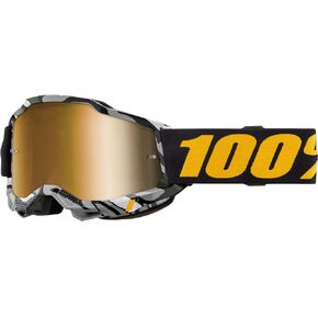 100% Accuri 2 Goggles Ambush/Mirror True Gold Lens, One Size