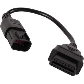 Motorcycle Diagnostic Scanner Cable 16 pin Female to 8 pin Compatible with Polaris ATV Motorcycle Slingshot