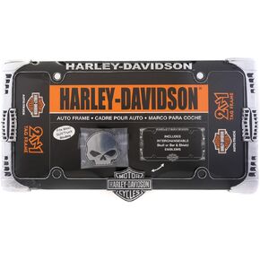 Harley-Davidson Willie G Skull and B&S 2-in-1 License Plate Frame CG42548