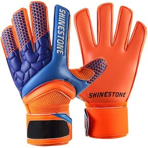 Shinestone Goalkeeper Goalie Gloves, Youth Adult Kids Soccer Football Goalkeeper Goalie Gloves with Strong Grip and Finger Protection to Prevent Injuries