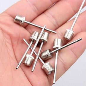 10pcs Sports Inflating Needle Pin Football Basketball Soccer Metal Ball Air Pump