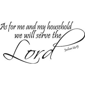 جوشوا 24:15، ملصق حائط من الفينيل لآية الكتاب المقدس من Scripture Wall Art، 11 بوصة × 22 بوصة، أسود، ملصقات جدارية من الفينيل ملهمة، كلمات جدارية، ملصقات، واقتباسات in Kuwait