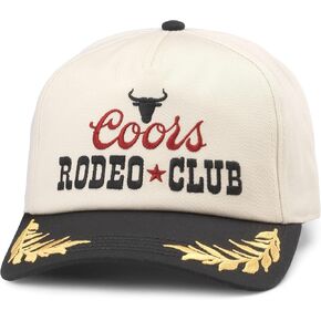 قبعة بيسبول أمريكان نيدل كورز بير روديو كلوب كابتن قابلة للتعديل، عاجي/أسود (24002A-COORS-IBLK) in Kuwait