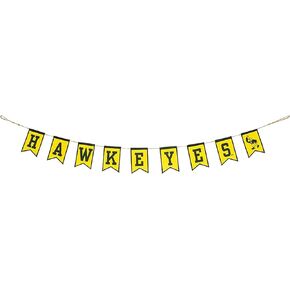 University of Iowa Tailgate Banner by Hanna’s Handiworks – Lightweight Pre-Strung Fabric Decoration for Indoor or Outdoor – Represent your NCAA College & Show Team Spirit with UI Fan Décor