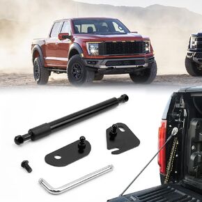 صدمة مساعدة الباب الخلفي لسيارة Ford F150 2015-2023، ملحقات صدمات الباب الخلفي للشاحنة متوافقة مع 2015 2016 2017 2018 2019 2020 2021 Ford F150 XL XLT Platinum Raptor King Ranch، ملحقات Ford F150