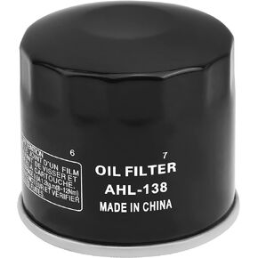 AHL 138 Oil Filter Compatible with Suzuki Gsx600f KATANA 600 1988-2006 Gsx1400 1400 2001-2006 GSX1300R Hayabusa Limited Edition 1300 2006 Gsf1200 BANDIT 1200 2000-2006(1 pack)