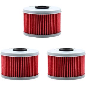 AHL 113 Oil Filter for Honda TRX200D FOURTRAX 200 1990-1997 TRX 350 RANCHER 2000-2006/TRX450FM Foreman S 450 2002 2004 /TRX400EX 397 1999-2008 (Pack of 3)