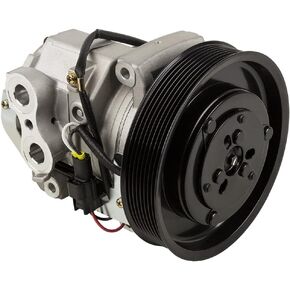 AC Compressor & 8-Groove 163.5mm A/C Clutch For Freightliner Replaces 22-65771-000 10S15C 12v - BuyAutoParts 60-03494NA New