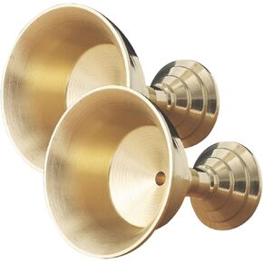 Artibetter 2pcs Brass Ghee Lamp Holder Decor Gold Decor Stands for Decoration Tea Light Candle Holder Buddhist Tealight Holders Gold Utensil Holder Copper Holder Altar Decors Cup Cup