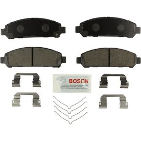 BOSCH BE1401H Blue Ceramic Disc Brake Pad Set With Hardware - Compatible With Select Toyota Venza; FRONT