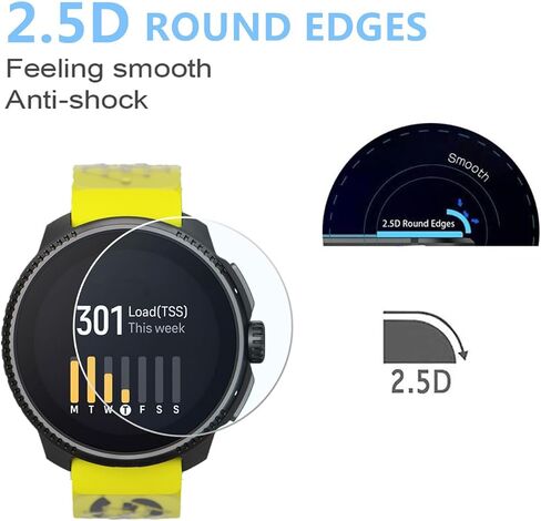 متوافق مع واقي شاشة سباق SUUNTO (3 عبوات) SmartWatch 9H من الزجاج المقسى الخالي من الفقاعات in Saudi Arabia