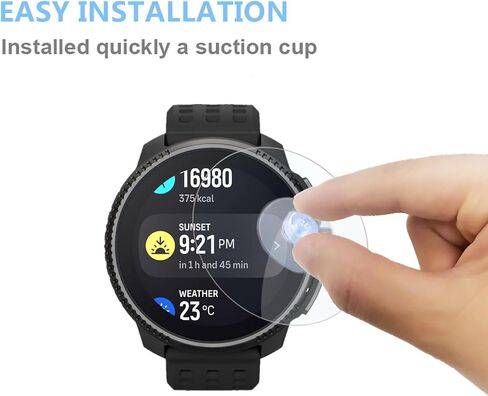 متوافق مع واقي شاشة سباق SUUNTO (3 عبوات) SmartWatch 9H من الزجاج المقسى الخالي من الفقاعات in Saudi Arabia