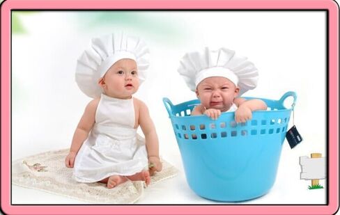 Newborn Baby Photography Prop Apron and Hat Outfit Set Baby Chef Costume for Cooking Baking Painting,Boys 0-6 Months in Kuwait