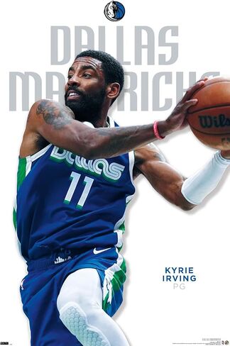 ملصق حائط من Trends International NBA Dallas Mavericks - Kyrie Irving Features Series 23، 22.375 بوصة × 34 بوصة، إصدار ممتاز غير مؤطر in Saudi Arabia