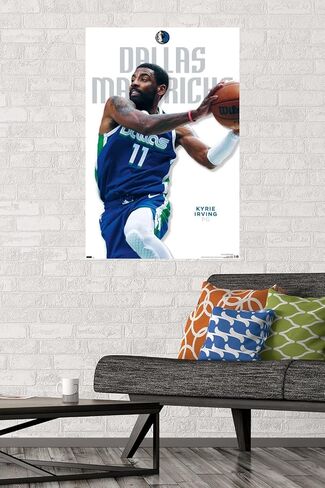 ملصق حائط من Trends International NBA Dallas Mavericks - Kyrie Irving Features Series 23، 22.375 بوصة × 34 بوصة، إصدار ممتاز غير مؤطر in Saudi Arabia