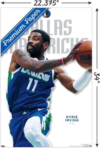 ملصق حائط من Trends International NBA Dallas Mavericks - Kyrie Irving Features Series 23، 22.375 بوصة × 34 بوصة، إصدار ممتاز غير مؤطر in Saudi Arabia