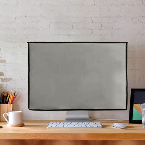 kwmobile Cover Compatible with Apple iMac 27" / iMac Pro 27" - 4-in-1 Case for Monitor and Accessories - Light Grey in Saudi Arabia