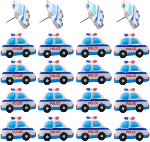 20 جهاز كمبيوتر شخصى الكرتون الزخرفية دفع دبابيس النقل النمذجة حافلة سيارة الشرطة للصور ورقة مذكرة ملاحظات اللوازم المكتبية الفلين مجلس الورق المقوى خريطة الأظافر Thumbtack in Kuwait