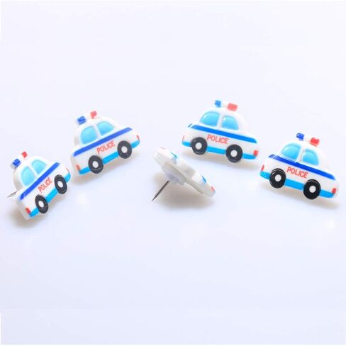 20 جهاز كمبيوتر شخصى الكرتون الزخرفية دفع دبابيس النقل النمذجة حافلة سيارة الشرطة للصور ورقة مذكرة ملاحظات اللوازم المكتبية الفلين مجلس الورق المقوى خريطة الأظافر Thumbtack in Kuwait