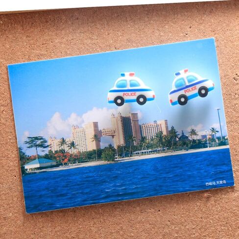 20 جهاز كمبيوتر شخصى الكرتون الزخرفية دفع دبابيس النقل النمذجة حافلة سيارة الشرطة للصور ورقة مذكرة ملاحظات اللوازم المكتبية الفلين مجلس الورق المقوى خريطة الأظافر Thumbtack in Kuwait