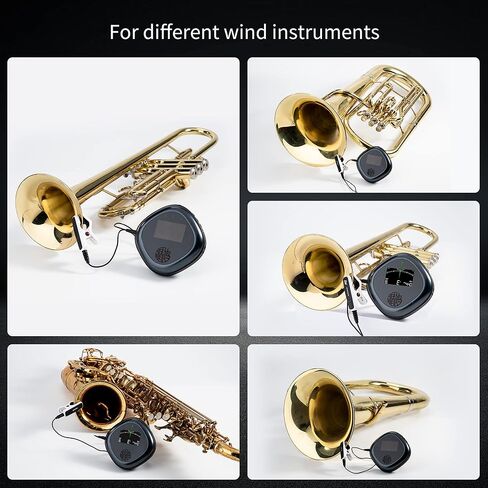 جهاز ضبط المسرع الرقمي EX للآلات النحاسية والرياح - الساكسفون والبوق والكلارينيت والفلوت - ضبط حساس مضاد للتداخل in Kuwait