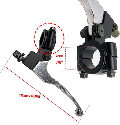 رافعة فرامل القابض الأيسر 22 مم متوافقة مع كولمان CT200U CT200U-EX CT200U-EXR BT200X CT100U Trail 200 196cc 98cc Baja MB200 MB165 دراجة صغيرة in Kuwait