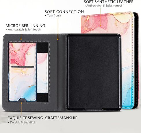 CoBak Case for Kindle Paperwhite - All New PU Leather Cover with Auto Sleep Wake, Hand Strap, Card Slot for Kindle Paperwhite Signature Edition and Kindle Paperwhite 11th Generation 2021 Released in Saudi Arabia