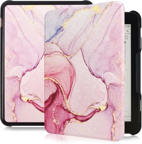 Caweet Case for Nook GlowLight 4 Plus 7.8" 2023 Release, Ultra Lightweight PU Leather Shell Cover with Magnetic Closure, Black in Saudi Arabia