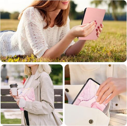 Caweet Case for Nook GlowLight 4 Plus 7.8" 2023 Release, Ultra Lightweight PU Leather Shell Cover with Magnetic Closure, Black in Saudi Arabia