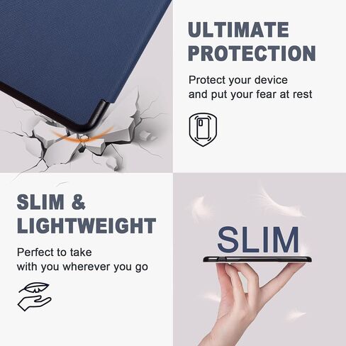 Caweet Case for Nook GlowLight 4 Plus 7.8" 2023 Release, Ultra Lightweight PU Leather Shell Cover with Magnetic Closure, Black in Kuwait