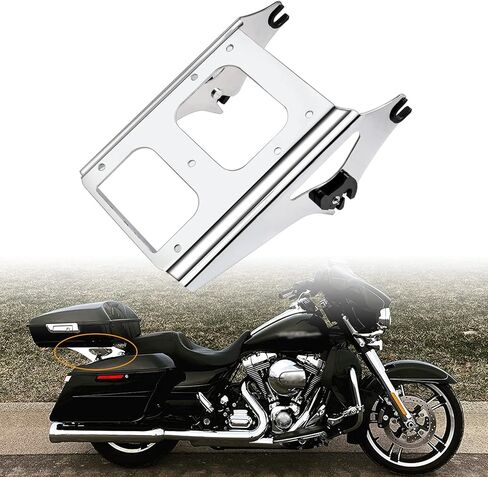 رف أمتعة قابل للفصل من الكروم PBYMT متوافق مع Harley Touring Street Glide Road King Electra Glide 2009-2013 in Kuwait