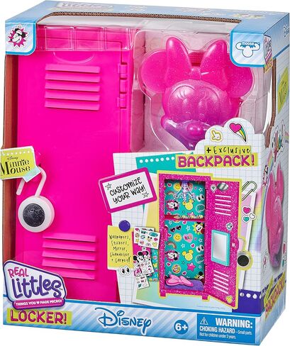 REAL LITTLES Disney - Minnie Mouse Locker and Exclusive Backpack. Customize Your Locker with 10 Surprises in Kuwait