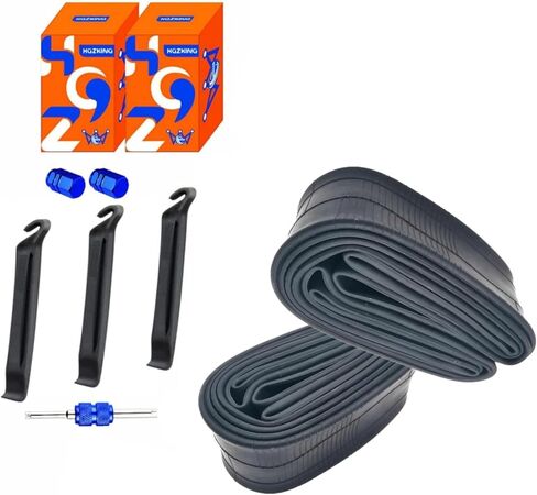 أنبوب الدراجة 26 × 1.95/26 × 2.125 أنبوب داخلي لأنابيب الدراجة الجبلية 26 بوصة 2 حزمة 26 أنبوب إطار دراجة-مطاط بوتيل (26-38 مم) in Kuwait