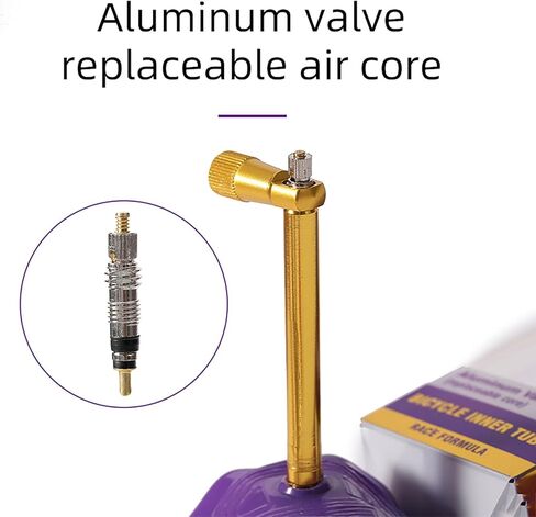 700x18C/23C/25C/28C/30C/32C الطريق الدراجة أنبوب داخلي من البولي يوريثان لإطار دراجة 60/80 مللي متر الألومنيوم بريستا صمام خفيفة in Kuwait