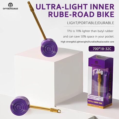 700x18C/23C/25C/28C/30C/32C الطريق الدراجة أنبوب داخلي من البولي يوريثان لإطار دراجة 60/80 مللي متر الألومنيوم بريستا صمام خفيفة in Kuwait