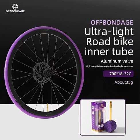 700x18C/23C/25C/28C/30C/32C الطريق الدراجة أنبوب داخلي من البولي يوريثان لإطار دراجة 60/80 مللي متر الألومنيوم بريستا صمام خفيفة in Kuwait