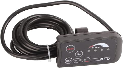 810 Led Display for Electric Bike, Ecotric 36V 810 Display,E Bike LCD Display Panel with 5 Wire Cable Control, Enhanced Control and Monitoring for Electric Bikes in Kuwait