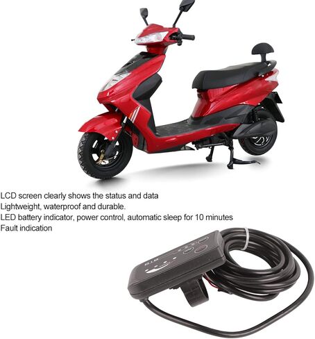 810 Led Display for Electric Bike, Ecotric 36V 810 Display,E Bike LCD Display Panel with 5 Wire Cable Control, Enhanced Control and Monitoring for Electric Bikes in Kuwait