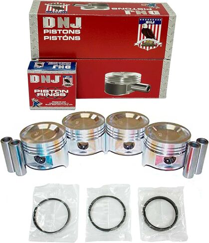 طقم مكبس وحلقة DNJ PRK408 لـ 1987-1993 مازدا B2200 2.2L L4 SOHC 8V يستنشق بشكل طبيعي in Kuwait