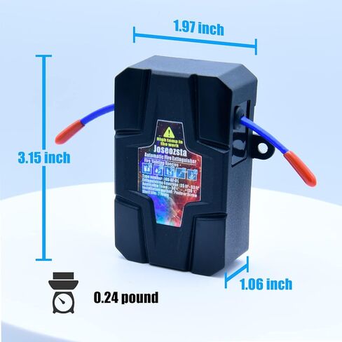 طفاية حريق أوتوماتيكية - طفاية حريق للسيارة - سهلة التركيب - تطفئ أنواع الحرائق A/B/C/E/F - مثبط حريق صغير لسيارات الدفع الرباعي، والشاحنات الصغيرة، والشاحنات، وRV (عبوة واحدة) in Kuwait