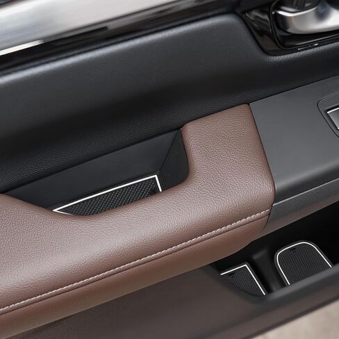 سجادات Auovo المضادة للغبار متوافقة مع Honda CRV CR-V 2023 2024 وسادة فتحة الباب وملحقات السيارات الداخلية وبطانات وحدة التحكم المركزية وبطانات الأبواب وبطانات حامل الأكواب (17 قطعة/المجموعة) (برتقالي) (محدث) in Kuwait