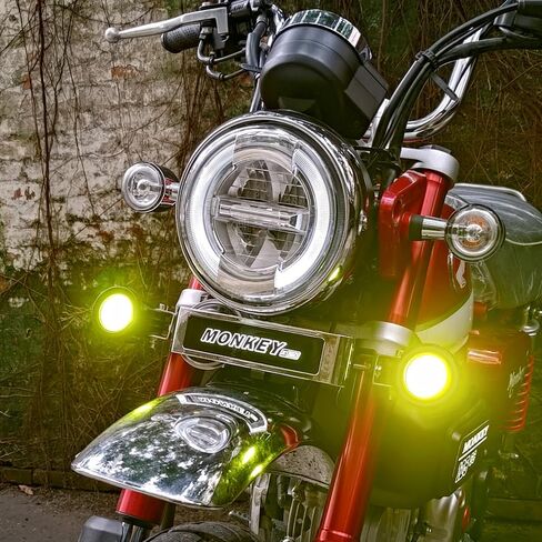 مجموعة الشعار الأمامي LED مع حزام أسلاك متوافق مع Monkey 125 Z125 2019-2023 in Kuwait