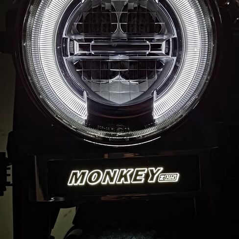 مجموعة الشعار الأمامي LED مع حزام أسلاك متوافق مع Monkey 125 Z125 2019-2023 in Kuwait